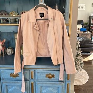 Urban retro, vegan light pink jacket nwot